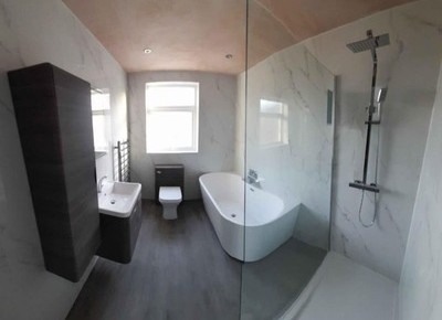 Bathroom renovation project in Liverpool